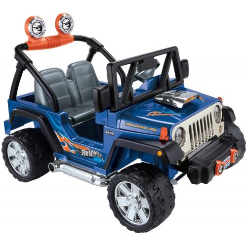  Power Wheels Hot Wheels Jeep Wrangler, Blue (12V)