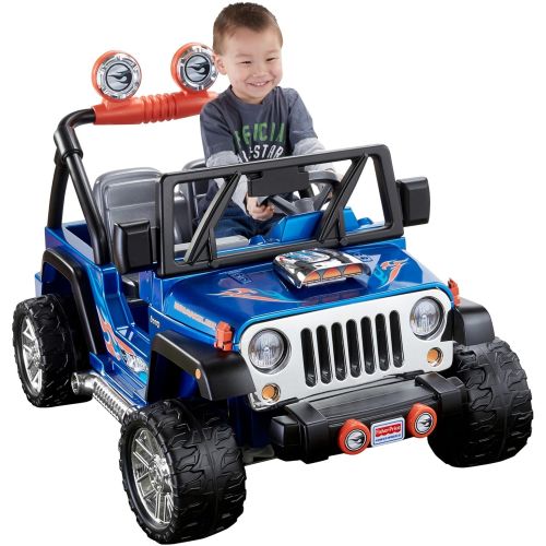  Power Wheels Hot Wheels Jeep Wrangler, Blue (12V)