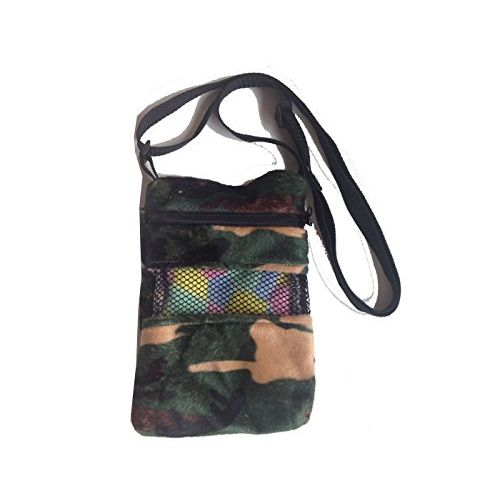  Power of Dream Shoulder Bag with Zipper Camouflag Printed Travel Comfort Carrier for Small Pet Sugar Glider Hamster Bird