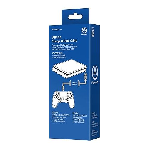  PowerA USB Charging Cable for PlayStation 4