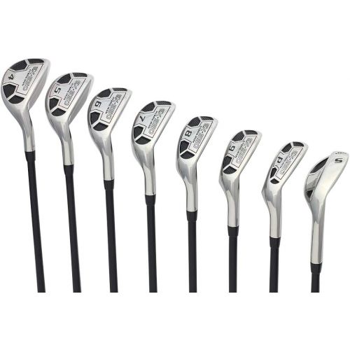  Mena€s Powerbilt Golf EX-550 Hybrid Iron Set, which Includes: #4, 5, 6, 7, 8, 9, PW +SW Regular Flex Graphite Right Handed New Utility Clubs