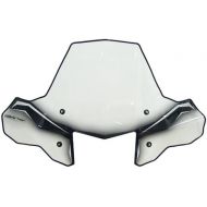 [아마존베스트]PowerMadd 24570 ProTEK Windshield for ATV - Standard Mount - Clear with black graphics and headlight cut-out