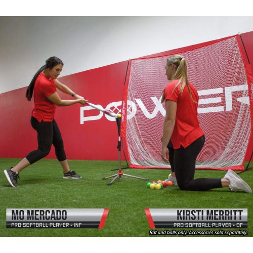  PowerNet 31 Sweet Spot Training Bat and 2 Progressive Micro Ball 12 Pk Bundle for Baseball Softball