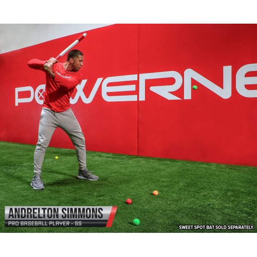  PowerNet 31 Sweet Spot Training Bat and 2 Progressive Micro Ball 12 Pk Bundle for Baseball Softball