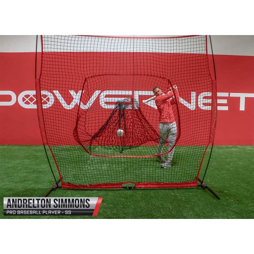  PowerNet XLP PRO Baseball Softball 8 ft X 8 ft Team Colors Practice Hitting Net
