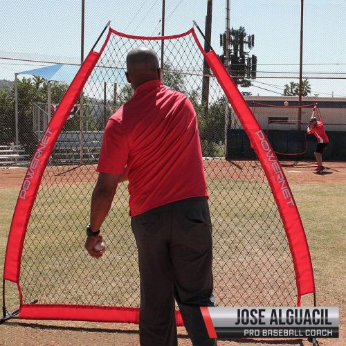  PowerNet Baseball Softball A-Frame Pitching Screen