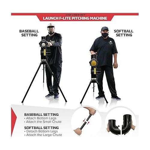  PowerNet Corbin Carroll Baseball Softball Equipment Backpack | Launch F-lite Baseball Softball Pitching Machine