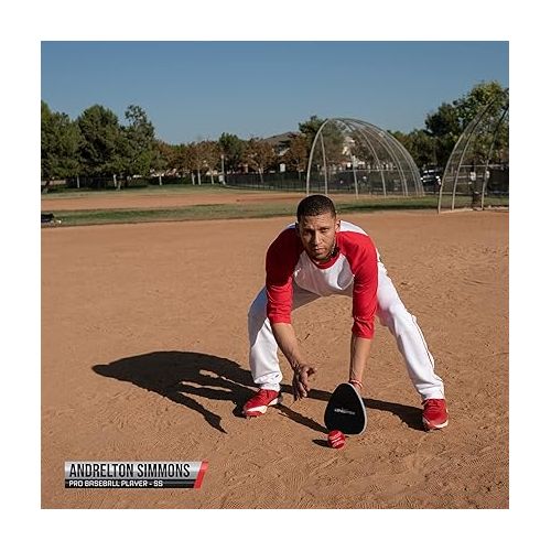  PowerNet Perfect Fielder | Soft Hands Training Tool for Baseball and Softball | Improve Transition Time from Glove to Throwing Hand | Right and Left Hand Use