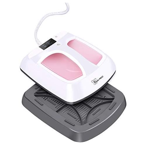  PowerPress HPM-0000-PK Heat Press Machine Portable-Pink，12x10