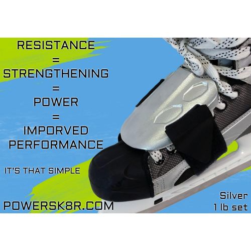  PowerSk8r Hockey Training Weights (Silver, 1lb)