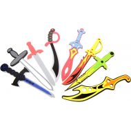 PowerTRC 8 Set Sword Play Set with Unique Swords | Scimitars | Long Sword | Cutlasses | Vikings Sword