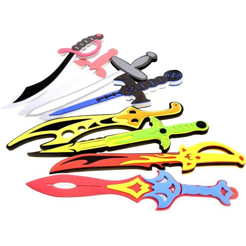  PowerTRC 8 Set Sword Play Set with Unique Swords | Scimitars | Long Sword | Cutlasses | Vikings Sword