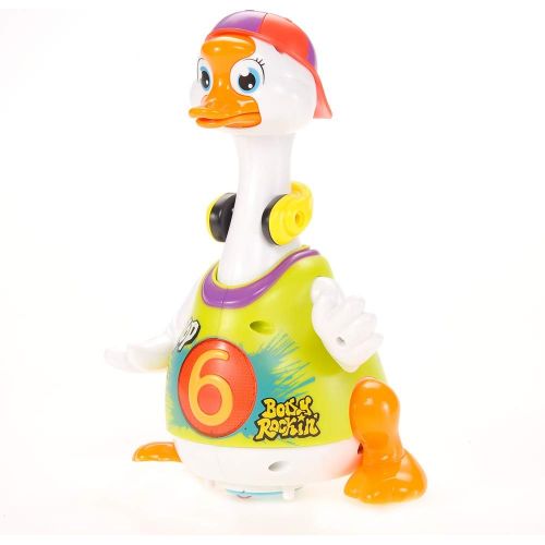  PowerTRC Kids Musical Dancing, Singing and Talking Hip Hop Goose | Flashing Lights | Interactive Toy | Electronic Buddy | Green