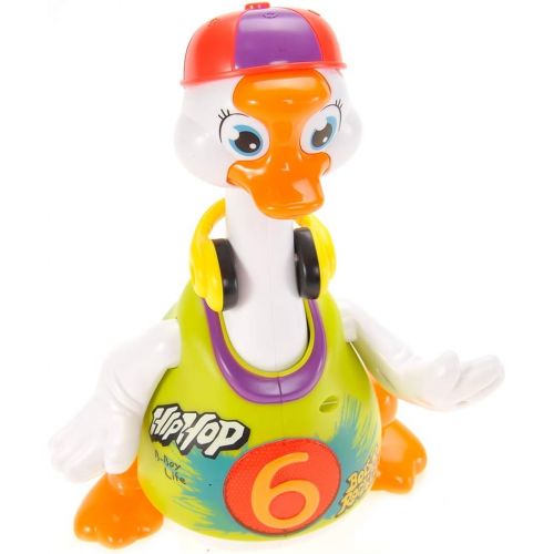  PowerTRC Kids Musical Dancing, Singing and Talking Hip Hop Goose | Flashing Lights | Interactive Toy | Electronic Buddy | Green