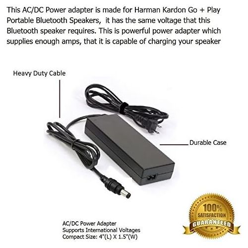  PowerTech Supplier Charger for Harman Kardon Go + Play Portable Bluetooth Wireless Speakers