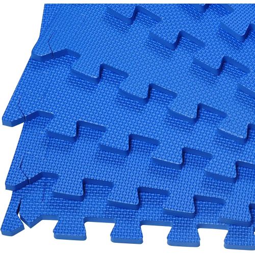  [아마존베스트]PowerTools Protective mats set 50 x 50 cm, puzzle mat, floor protection mat, 8 pieces, EVA foam mat, floor protection mats, training mats, fitness mat, gym mat, for floor protection, office,