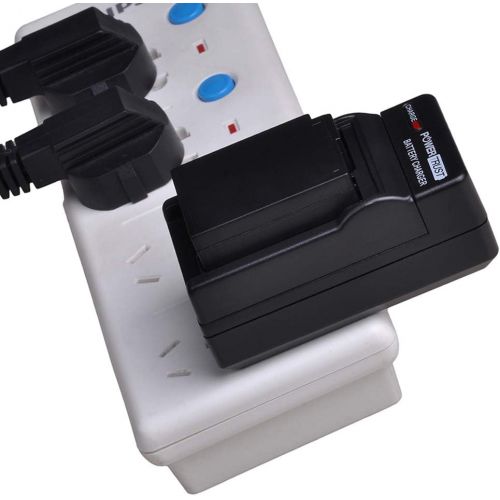 PowerTrust 2X DMW-BLC12 DMW-BLC12E DMW-BLC12PP Battery + Charger Kits for Panasonic Lumix DMC-FZ200, DMC-FZ1000, DMC-G5, DMC-G6, DMC-G7, DMC-GX8, DMC-G85, DMC-GH2 Digital Camera