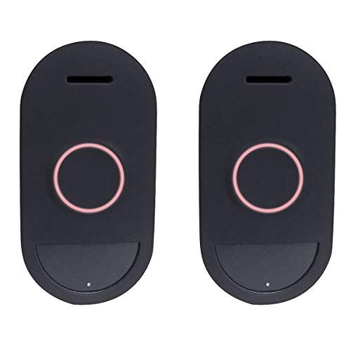  PowerTrust 2Pack Silicone Skin Case Cover, UV & Weather Protection Skins Cover Compatible with Arlo Audio Doorbell Black