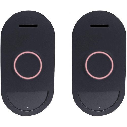  PowerTrust 2Pack Silicone Skin Case Cover, UV & Weather Protection Skins Cover Compatible with Arlo Audio Doorbell Black