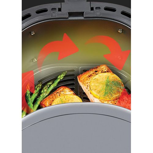  PowerXL Air Fryer Vortex - Multi Cooker with Roast, Bake, Food Dehydrator, Reheat Non Stick Coated Basket, Cookbook (2 QT, Slate)