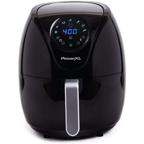  [아마존베스트]PowerXL Air Fryer Maxx, Special Edition 2021, Extra Hot Air Fry, Cook, Crisp, Broil, Roast, Bake, High Gloss Finish, Black (4 Quart)