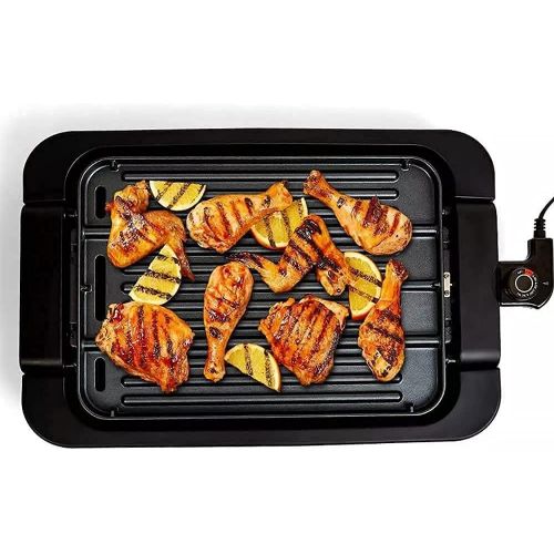  PowerXL Premium Indoor Electric Grill, Smokeless BBQ, Multi-Purpose Countertop Griddle, Authentic Grill Marks, Dishwasher-Safe, Non-Stick Coating, Rapid Heat