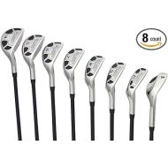 Mena€™s Powerbilt Golf EX-550 Hybrid Iron Set, which Includes: #4, 5, 6, 7, 8, 9, PW +SW Regular Flex Graphite Right Handed New Utility Clubs