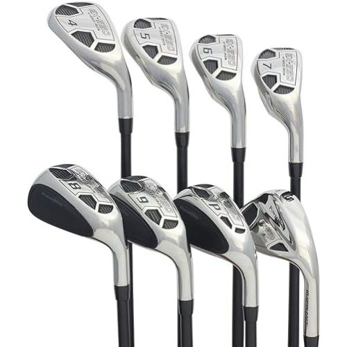  Mena€™s Powerbilt Golf EX-550 Hybrid Iron Set, which Includes: #4, 5, 6, 7, 8, 9, PW +SW Regular Flex Graphite Right Handed New Utility Clubs