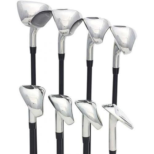  Men’s Powerbilt Golf EX-550 Hybrid Iron Set, which Includes: #4, 5, 6, 7, 8, 9, PW +SW Senior Flex Right Handed New Utility “A” Flex Club