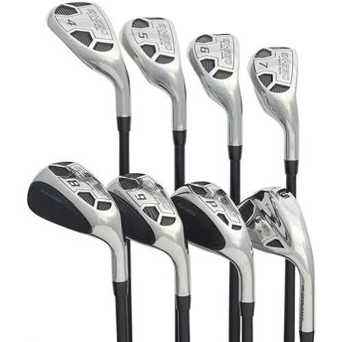  Men’s Powerbilt Golf EX-550 Hybrid Iron Set, which Includes: #4, 5, 6, 7, 8, 9, PW +SW Senior Flex Right Handed New Utility “A” Flex Club