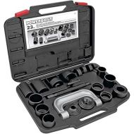 Powerbuilt Ball and U Joint Service Set, 23 Piece Tool Kit, Remove and Install Ball Joints, Receiving Tube, Adapters, Sockets - 648617