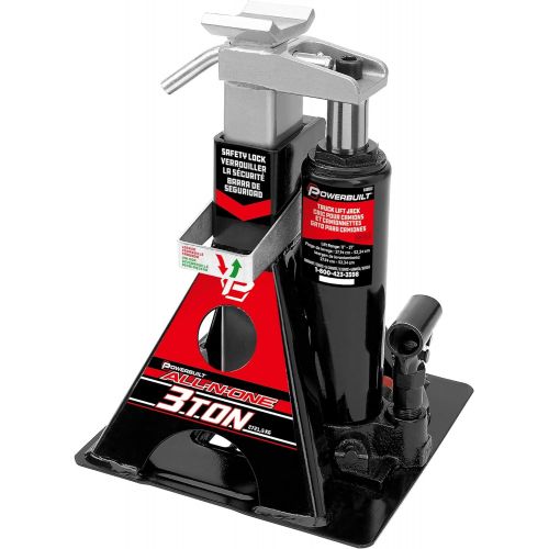  Powerbuilt Black Alltrade 640912 3 Ton,All-in-One Bottle Jack