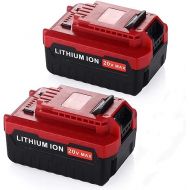 Powerextra 2 Pack 6.0Ah 20V MAX Lithium Replacement Battery Compatible with Porter Cable PCC685L PCC680L