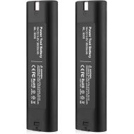 Powerextra Upgraded 9.6v 3600mAh Replacement Battery Compatible with Makita 9000 9033 193890-9 192696-2 632007-4 2pack