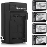 [아마존베스트]Powerextra Battery (4-Pack) and Charger for Sony NP-FW50 and Sony Alpha a6500, Alpha a6300, Alpha a6000, Alpha a7 II, Alpha a7R II, Alpha a7S II, Alpha a5000, Alpha a5100 Digital C