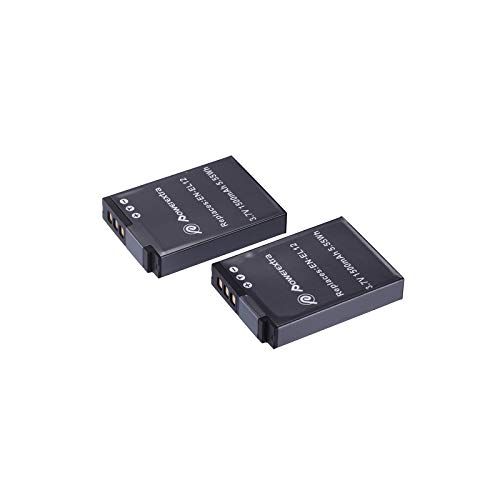  Powerextra 2 x EN-EL12 Battery Compatible with Nikon Coolpix A1000, B600, AW100, AW110, P300, S630, S640, S6000, S6100, S6150, S6200, S6300, S8000, S8100, S8200, S9050, S9100, S920