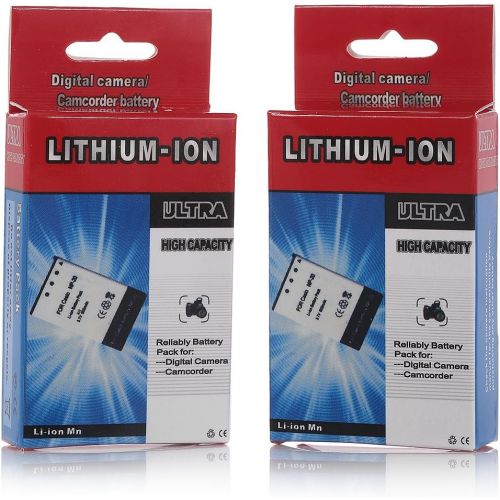  Powerextra 2 x EN-EL19 Batteries Compatible with Nikon Coolpix W150 S32 S100 S2800 S3200 S3300 S3500 S3600 S4100 S4200 S4300 S5200 S5300 S6500 S6600 S6800 S6900 S7000 as Sony NP-BJ