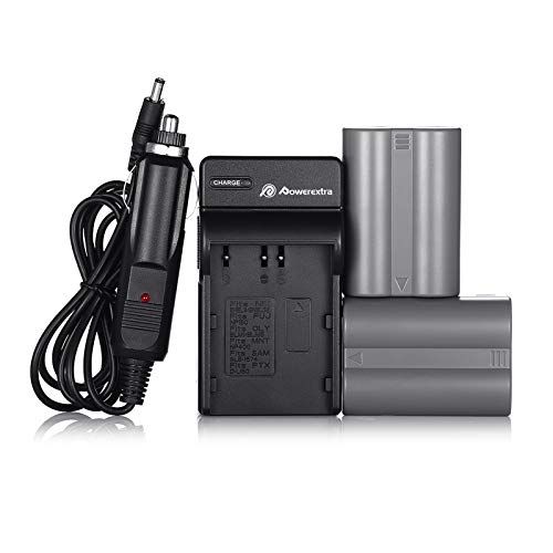  EN-EL3E Powerextra 2X EN-EL3E Battery & Charger Compatible with Nikon D50, D70, D70s, D80, D90, D100, D200, D300, D300S, D700 D900 Digital Cameras (Free Car Charger Available)