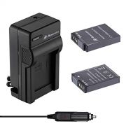 Powerextra EN-EL12 Battery & Charger 2 Pack Compatible with Nikon Coolpix A1000, B600, Coolpix AW130, A900, W300, S1200pj, S9900, S9500, S9300, S9200, S8200, S6300, S6200, S6100, S