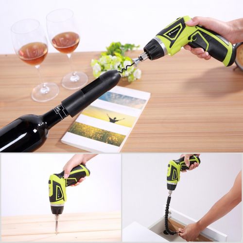  [아마존베스트]Powerextra Cordless Rechargeable Screwdriver 3.6-Volt 2000mAh Li-ion MAX Torque 6N.m Screw Power Gun with 6+1 Torque,30pcs Driver Bits,USB Charging Cable,Wine Opener