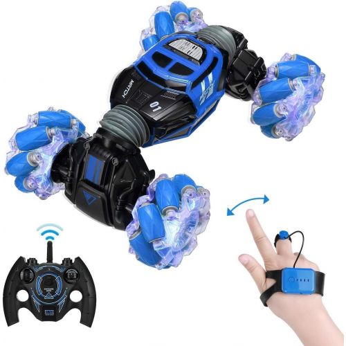  Powerextra RC Stunt Car + Extra Gesture Sensor Remote Control, (One Car + Two Gesture Control in Total)