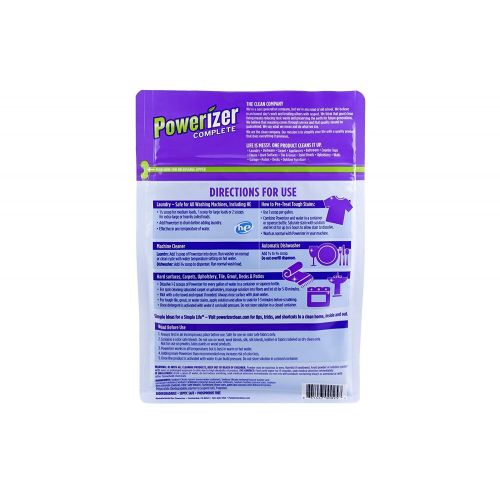  Powerizer Complete All-in-One House Cleaner and Laundry and Dishwasher Detergent 3lbs, 6 Pack