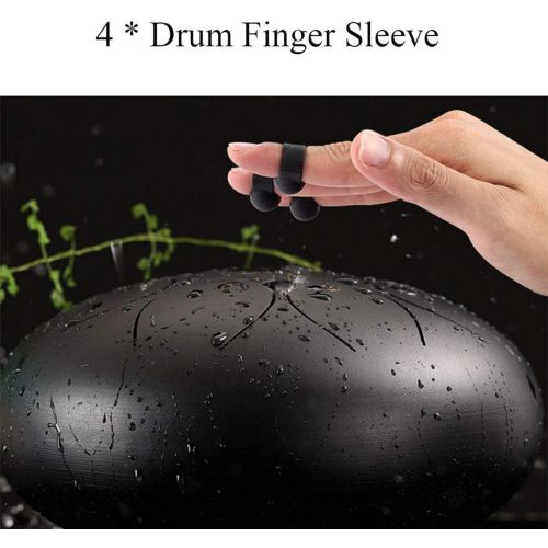  [아마존베스트]powers Drum Finger Picks Finger Sleeve Drum Finger Sleeves Ock Knocking Playing Finger Cover Kongfu Finger Steel Tongue Drum Finger Picks for Steel Tongue Drum 4 Pieces