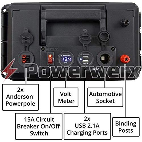  Powerwerx PWRbox-PP Portable PowerBox for 12-20Ah Bioenno Batteries