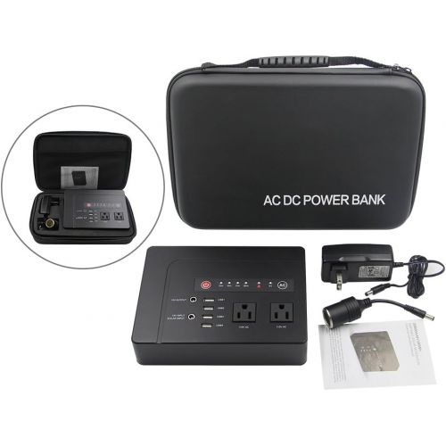  [아마존 핫딜] [아마존핫딜]Powkey 200Watt Portable Power Bank with AC Outlet for Camping 42000mAh Power Supply for CPAP ,2 AC Ports, 4 USB Ports, 2 DC Port