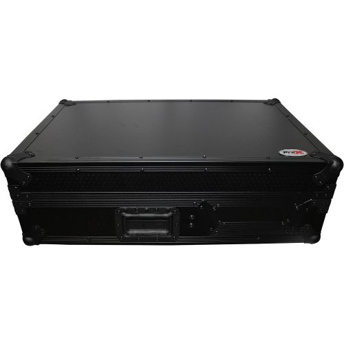 프로 Pro-X ProX XS-TMC1012WBL Flight Case wWheels for Single Turntables+1012 DJ Mixers