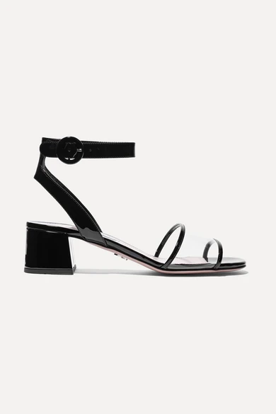 Prada Patent-leather and PVC sandals