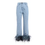 Prada Feather ankles boyfriend jeans