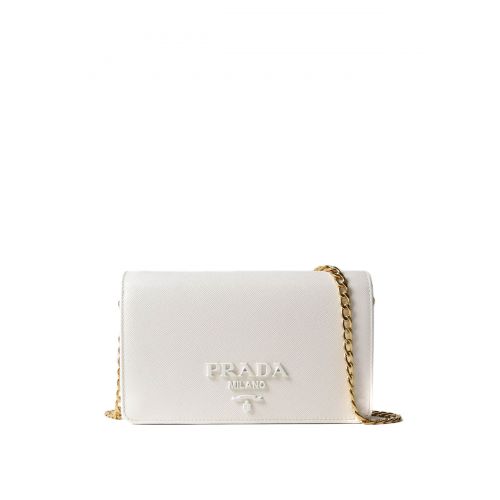 프라다 Prada Monochrome saffiano wallet bag