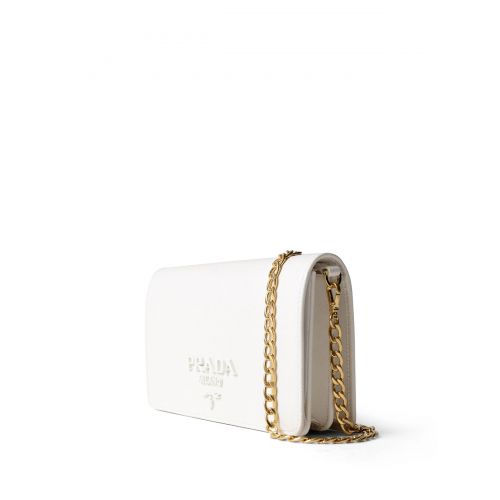 프라다 Prada Monochrome saffiano wallet bag